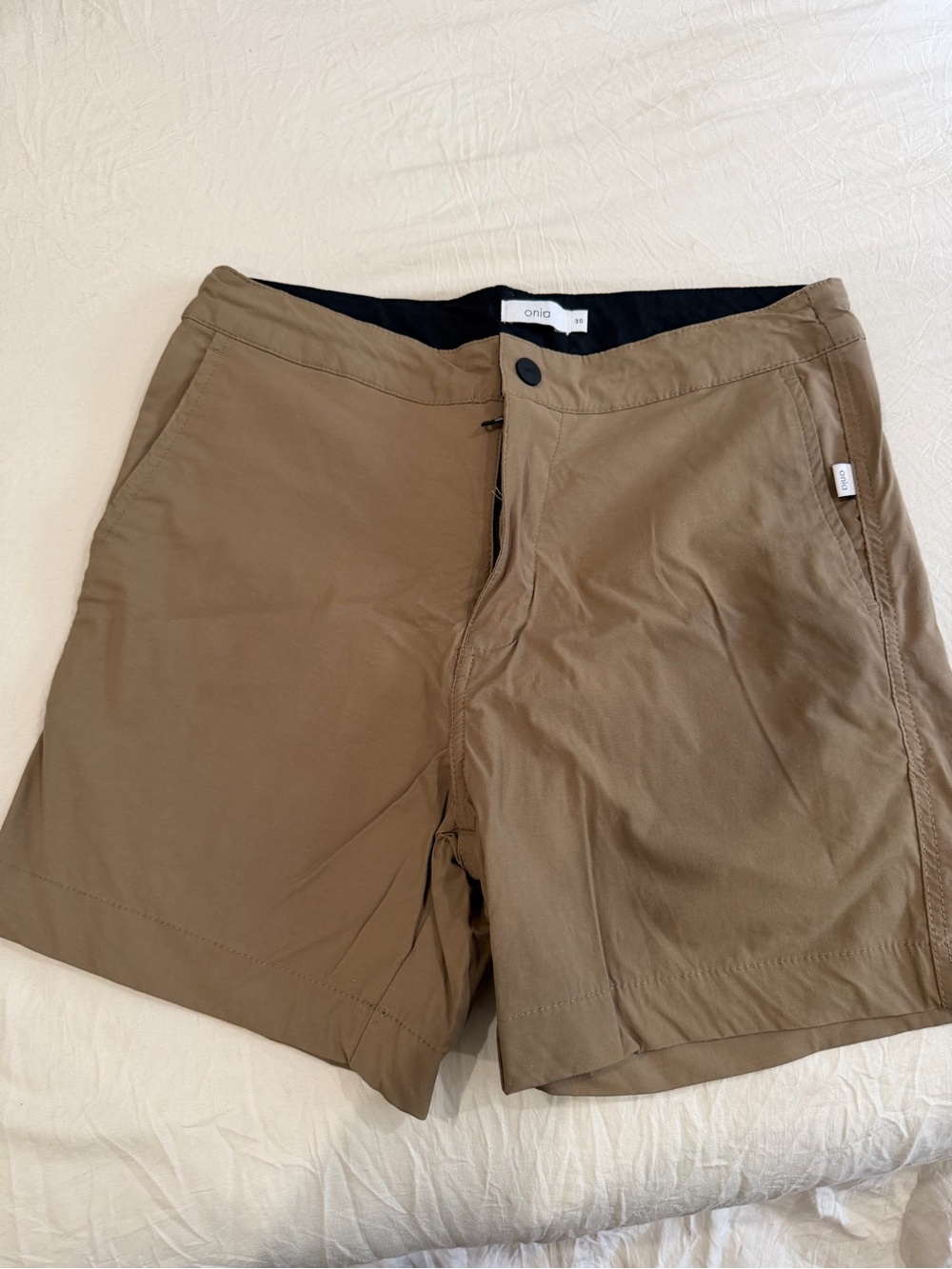 Onia Men's Tan Hybrid Shorts